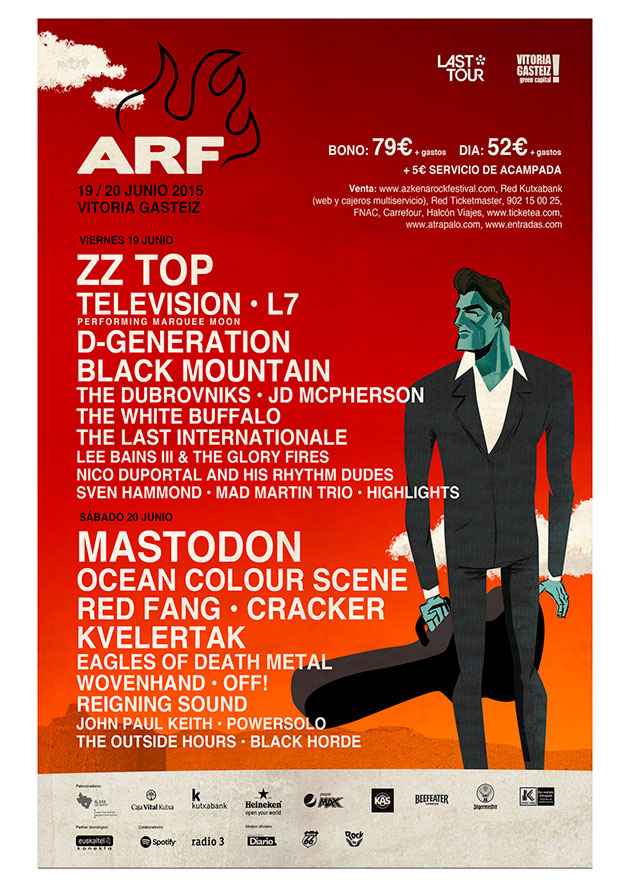 azkena rock festival cartel 2015 music spain